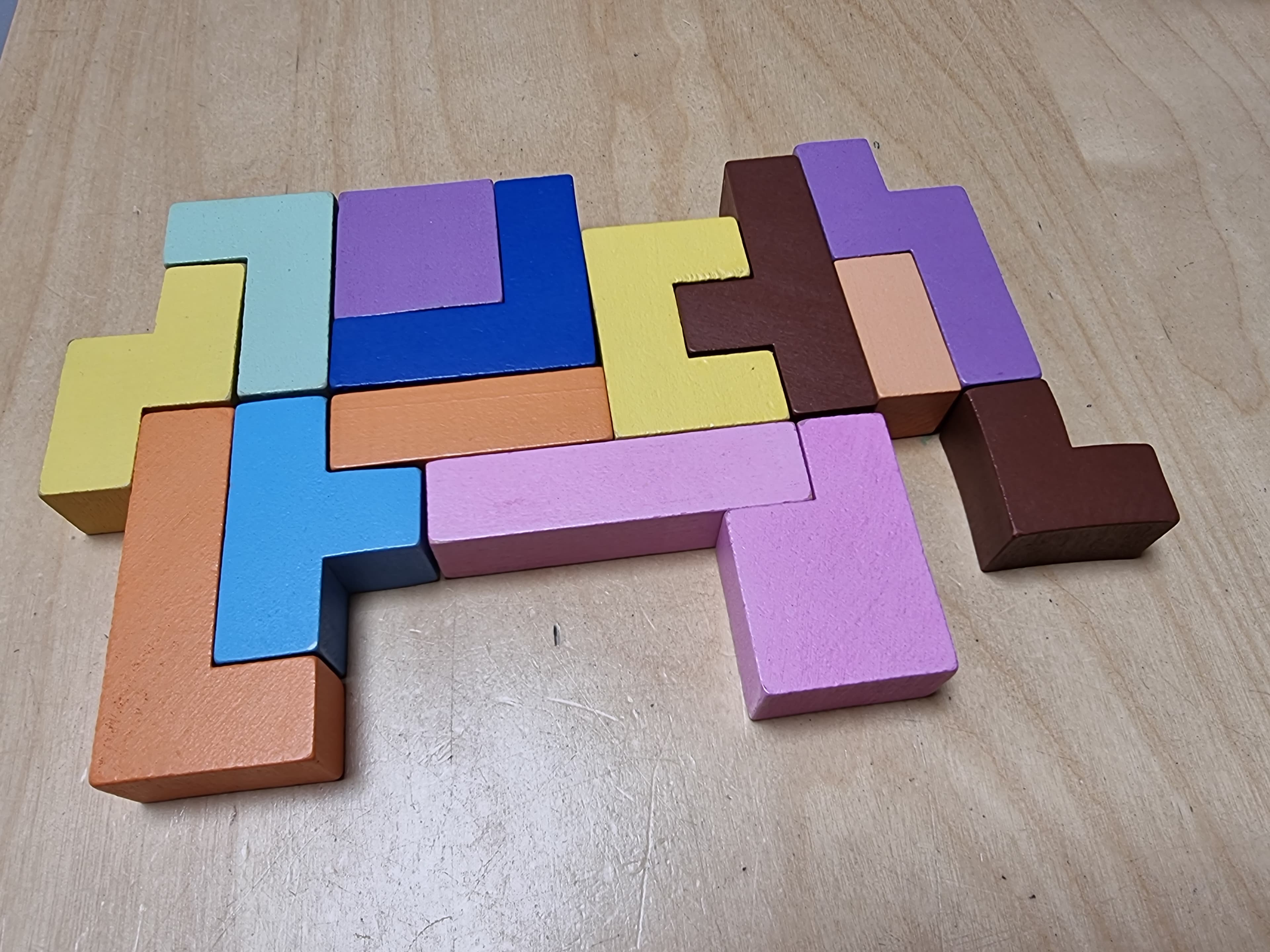 Elephant en cubes de couleur